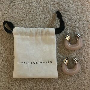 Lizzie Fortunato never worn mini organic hoops